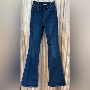 Good American Dark Blue Flare Jeans